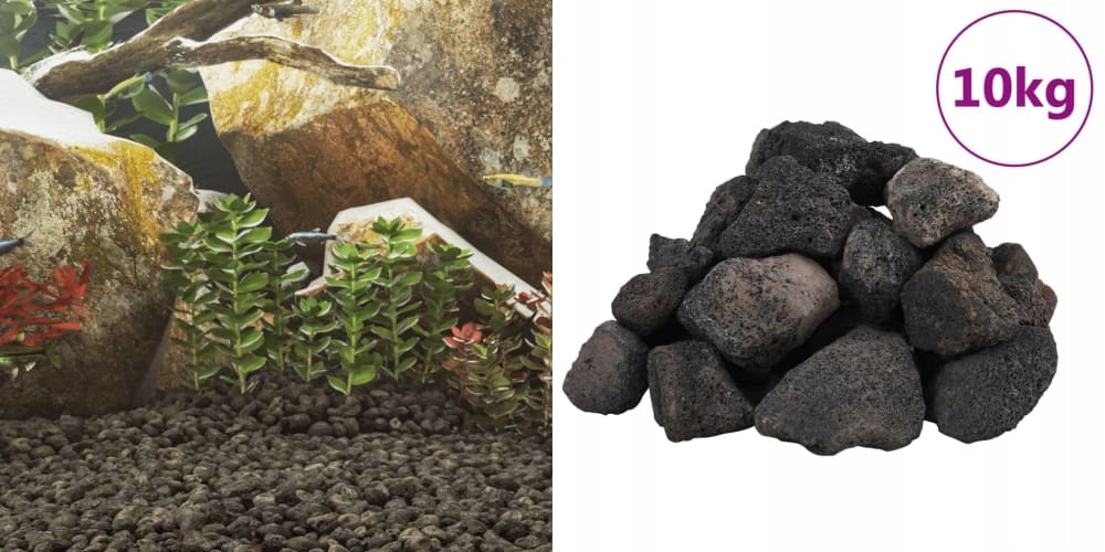 Černá, Vulkanická skála, 5-8 cm, 10 kg