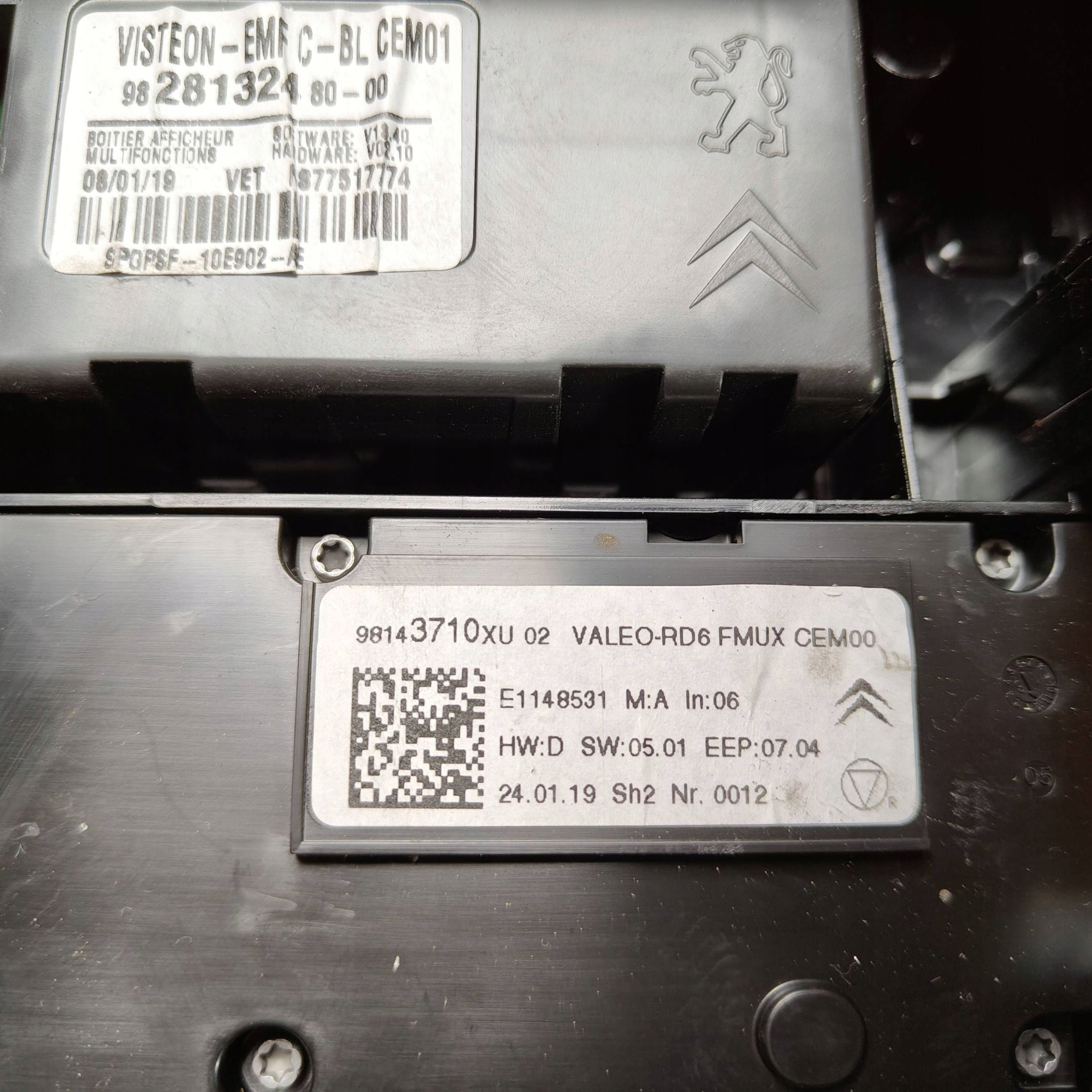 display Citroen C3 9828132480