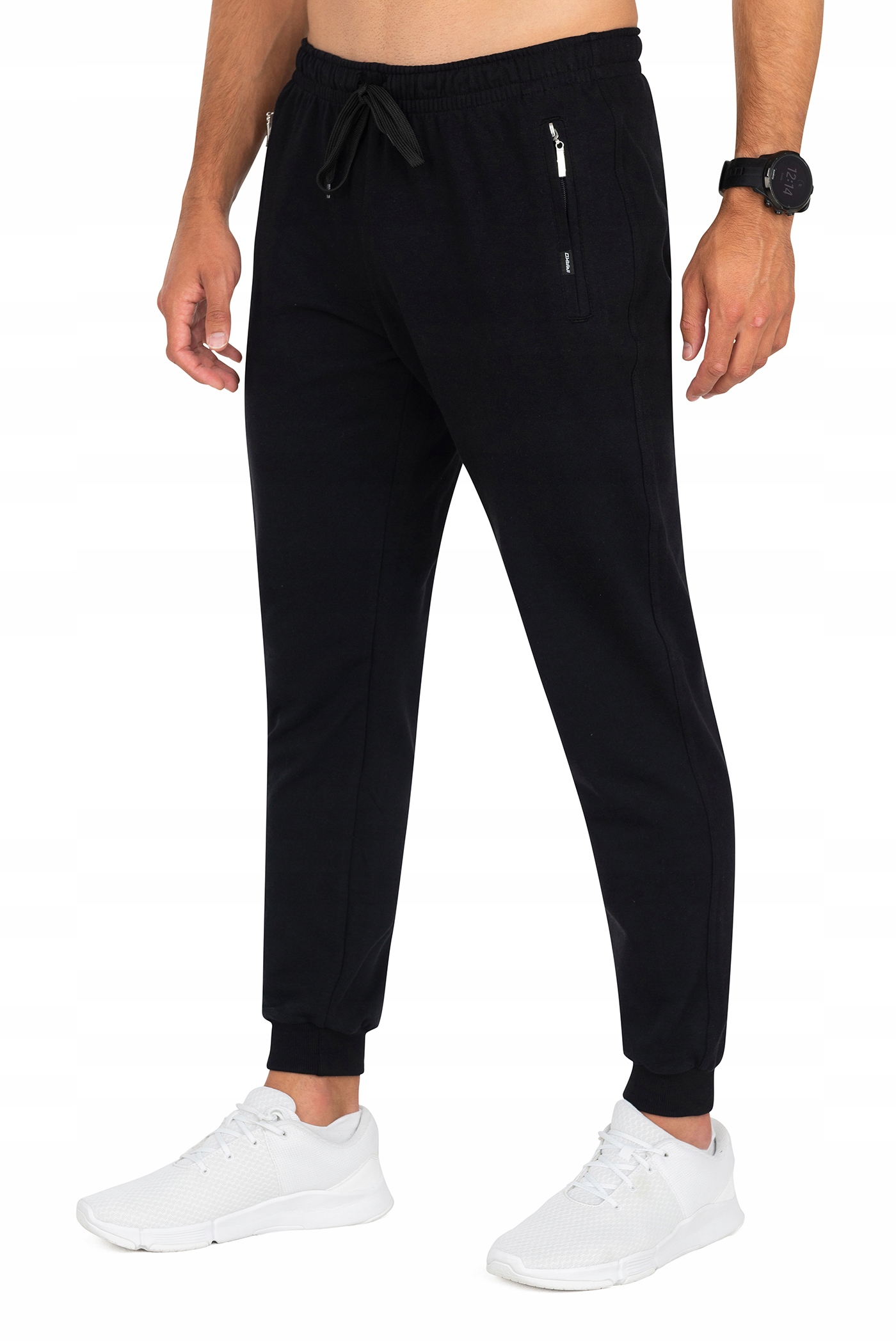 Pánské pohodlné bavlněné tepláky Polský Výrobek Žanklod Černé L