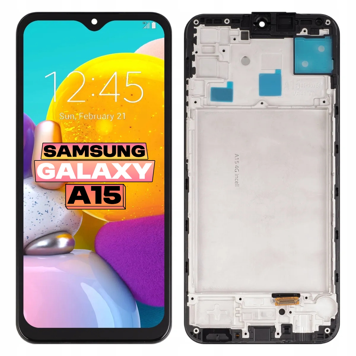 Displej Dotyková obrazovka pro Samsung Galaxy A15 5G 4G A155 A156 Incell Rámeček