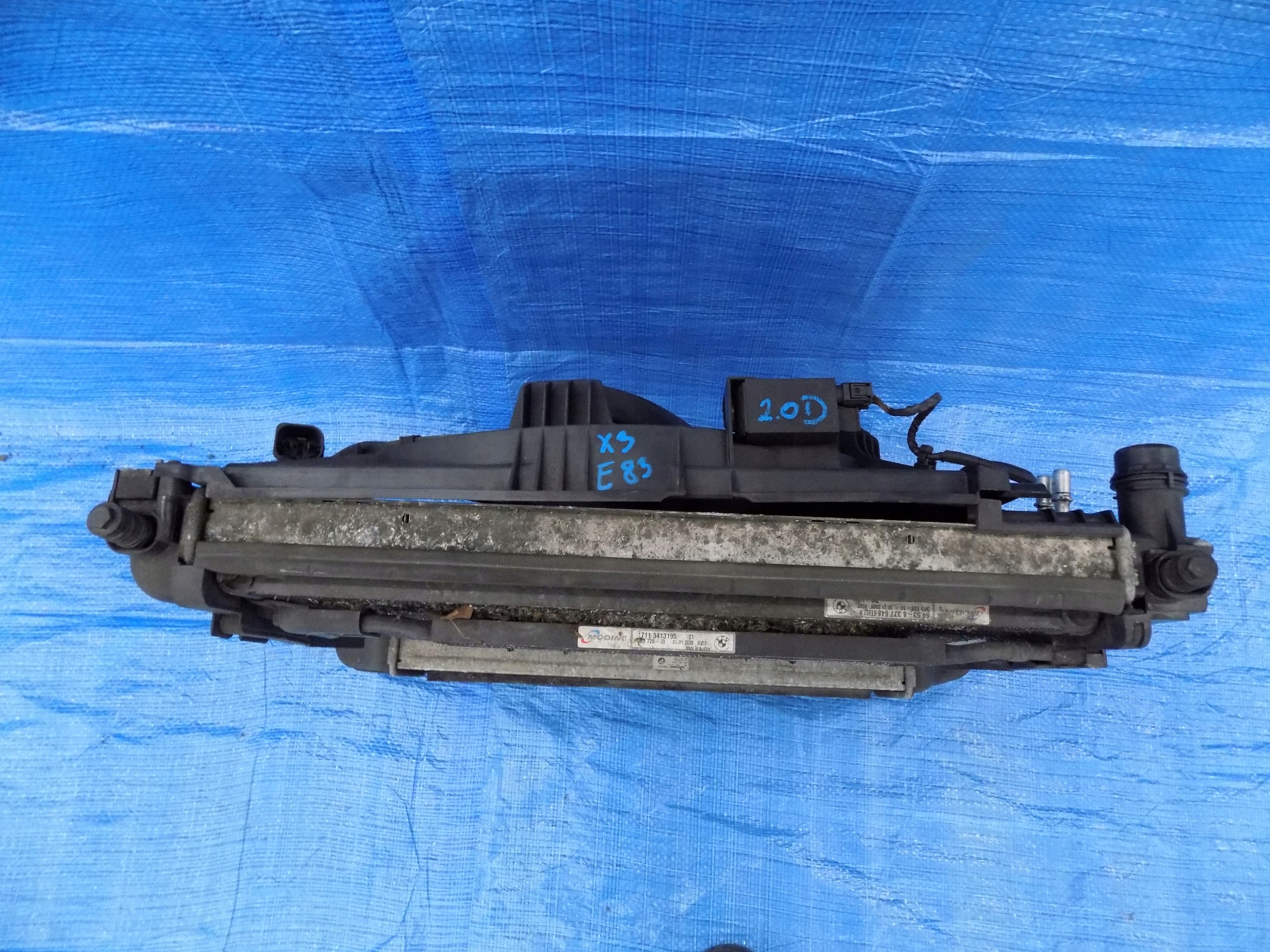 radiatore KOMPLET VENTOLA BMW X3 E83 2,0D
