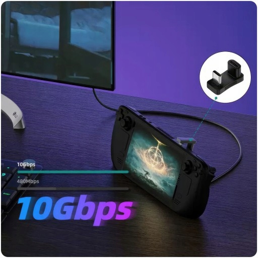 ADAPTER KĄTOWY ZŁĄCZKA USB-C DO STEAM DECK 100W 4K Producent Inna