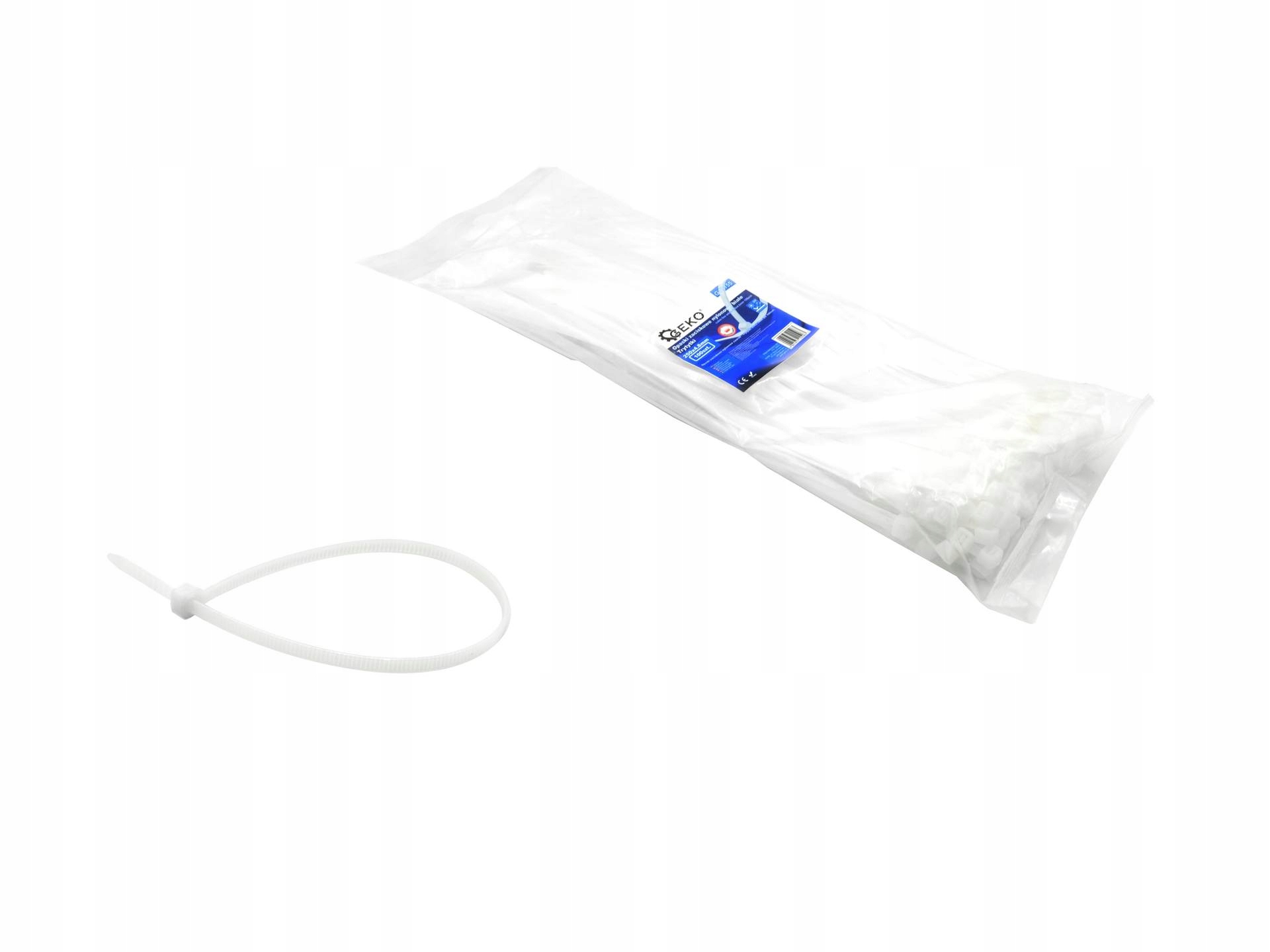 

Opaski zaciskowe nylon białe 120x2.5mm Uv 100szt.