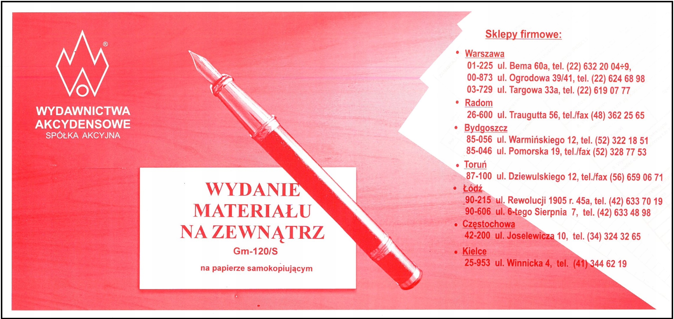 

Wydanie Materiału Na Zewnątrz Wz 2/3 A4
