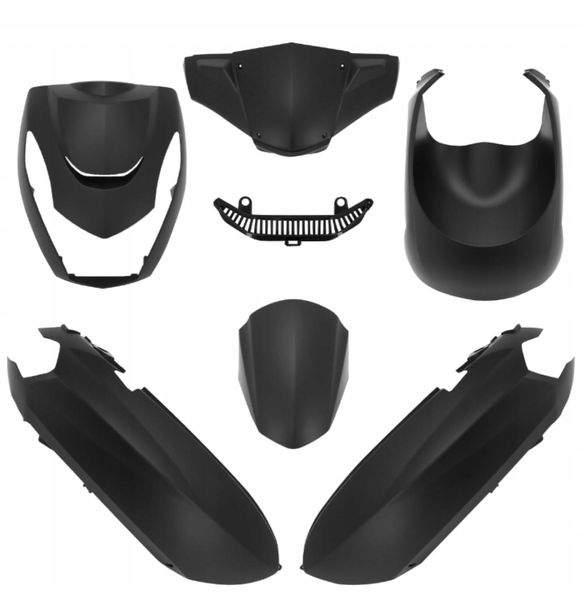 Komplet Body Szata Komplet x7 Ovečka Blatník Bok Peugeot Kisbee 50 11-24