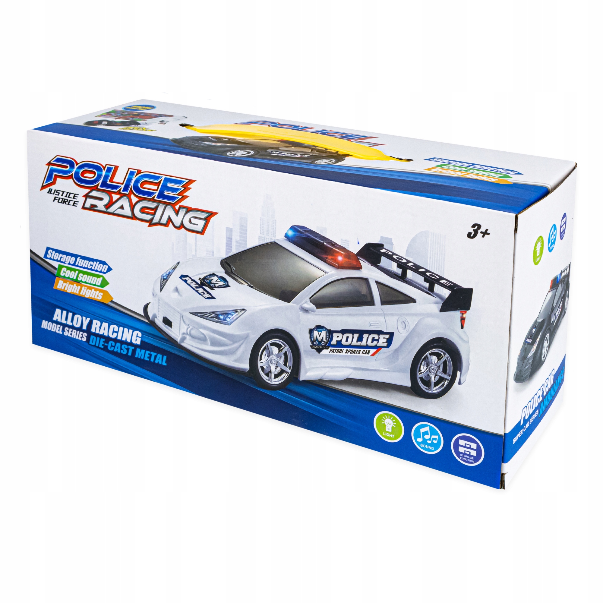 WALIZKA NA RESORAKI AUTKA POLICJA AKCESORIA ZNAKI SAMOCHODY Płeć chłopcy dziewczynki