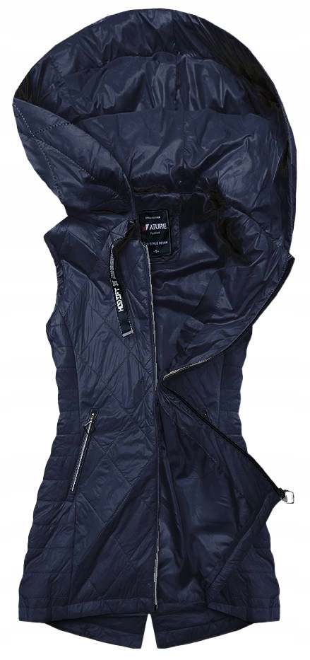 Tenká Vesta S Kapucí 7006 Tmavě Modrá S (36)