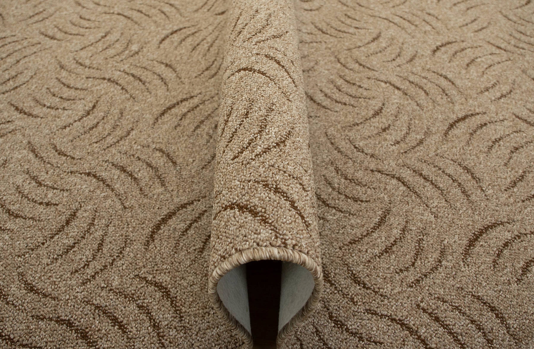 

200x250 cm Dywan Z Wykładziny Ze Wzorem Brąz Filc