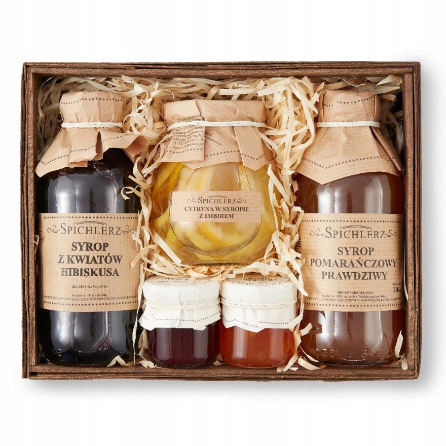 Levně Sada ovocných přípravků Koš s sirupy Citron V Sirupu džemy