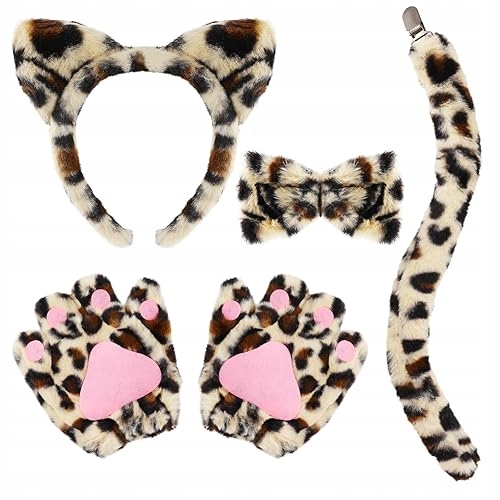 Sada Kostýmů Leoparda Se Zvířátkem na narozeniny Halloween do domu