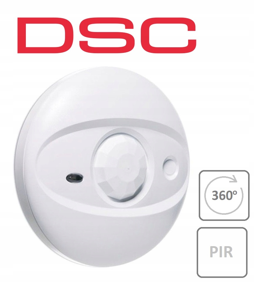 DSC BV-501 CZUJKA RUCHU PIR SUFITOWA 360° 12m NC