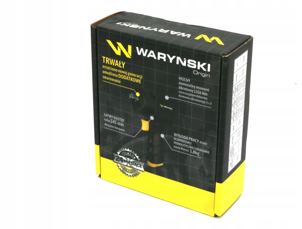 Klucz udarowy 1/2 aluminiowa obudowa z wewnętrznym smarowaniem nowej genera Marka Waryński