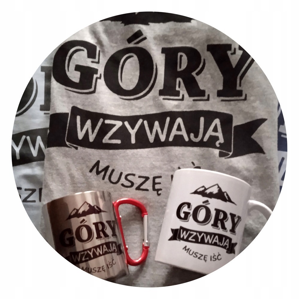KOSZULKA MĘSKA GÓRY WZYWAJĄ, MUSZĘ IŚĆ, ROZ. S Marka inna