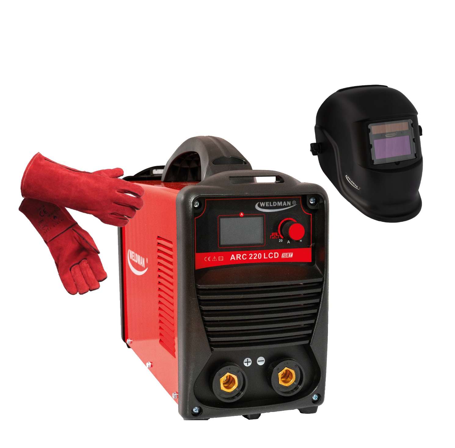 Spawarka inwertorowa ARC 220 LCD synergia WELDMAN