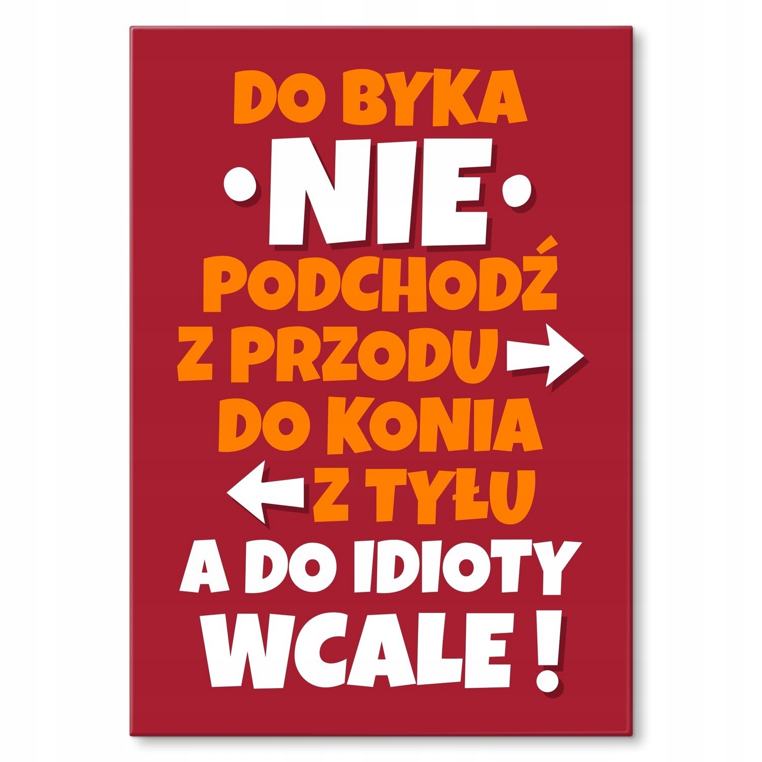 Kovový plakát nepřibližujte se k Szyld Plech 42 x 59,4 cm Dárek