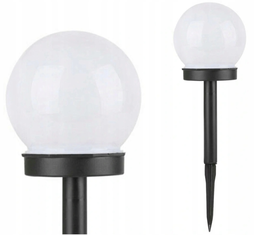 

Lampa ogrodowa Led Solarna Kula Biała 10 cm