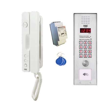 Zestaw domofon zamek kodowy czytnik Rfid 1062/401