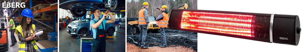 Promiennik podczerwieni EBERG IXU 2000W grzejnik ścienny zewnętrzny +pilot Stan opakowania oryginalne