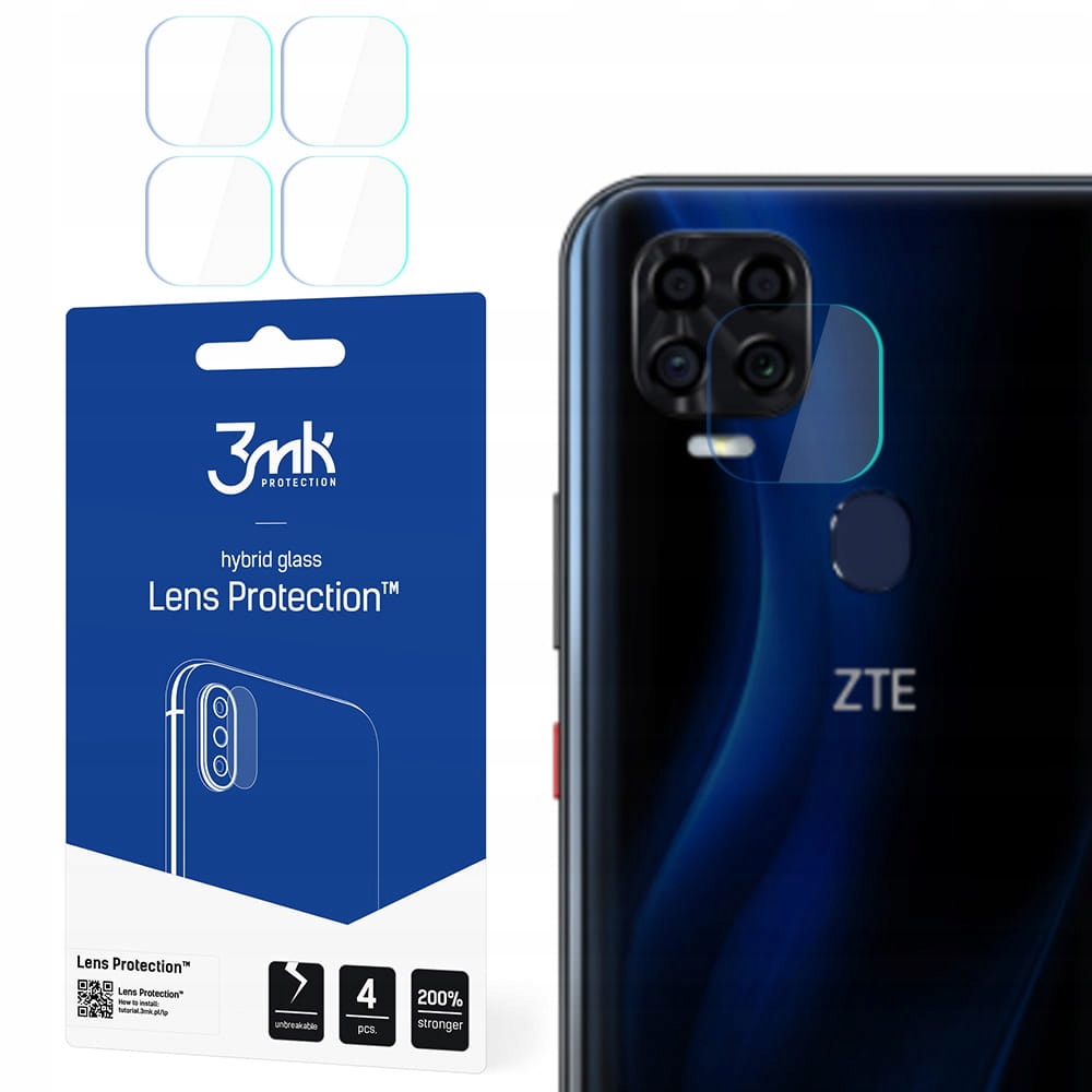 

4x Szkło hybrydowe na aparat do Zte Blade V2020