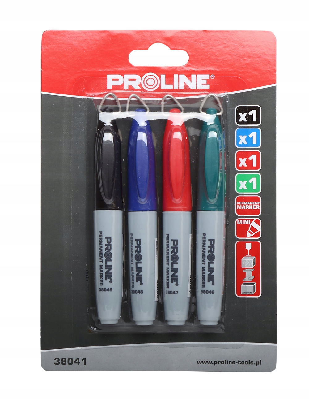 PROLINE MARKERY PERM. MINI 4 SZT. 4 KOLORY