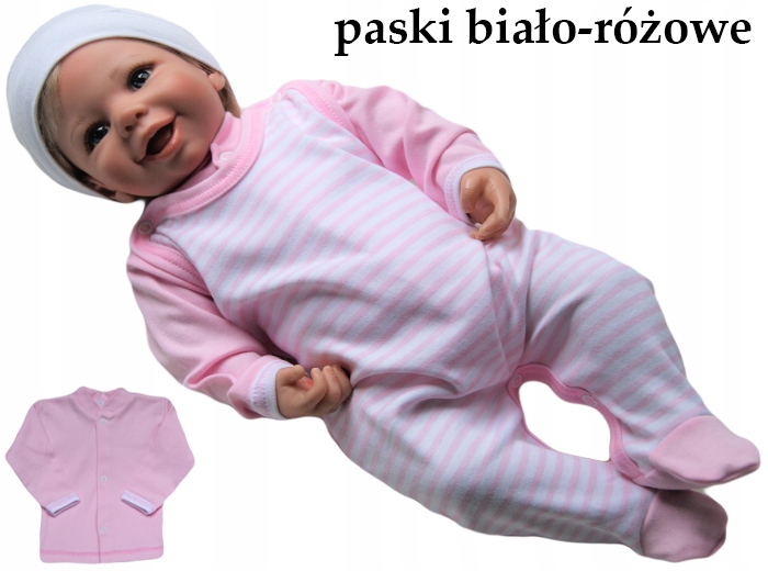 

Śpiochy śpioszki kaftanik 56 rozpinane bawełniane