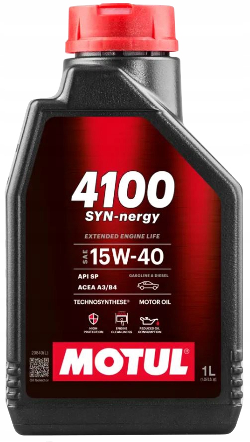 Motul 4100 Syn-nergy 15W40 1L
