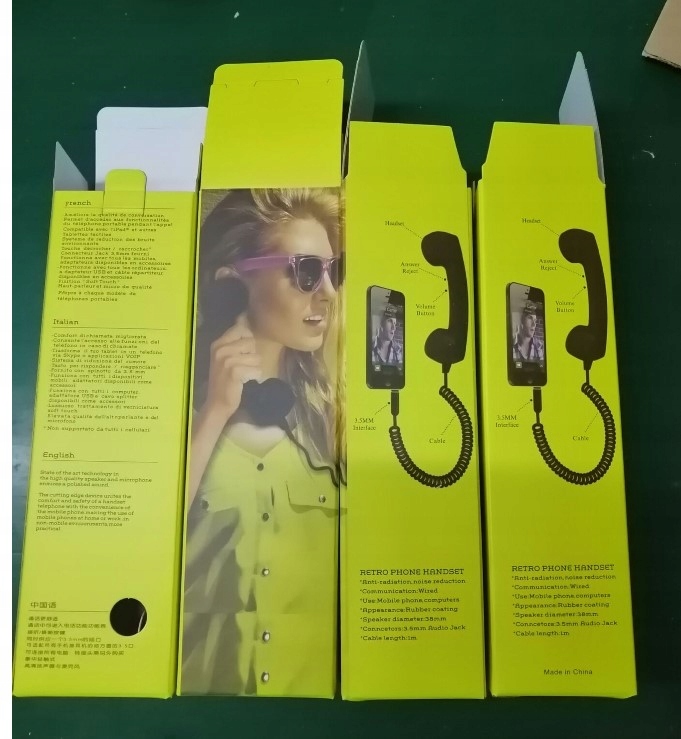 SŁUCHAWKA RETRO DO TELEFONU SMARTFONA JACK 3,5 MM Model 1