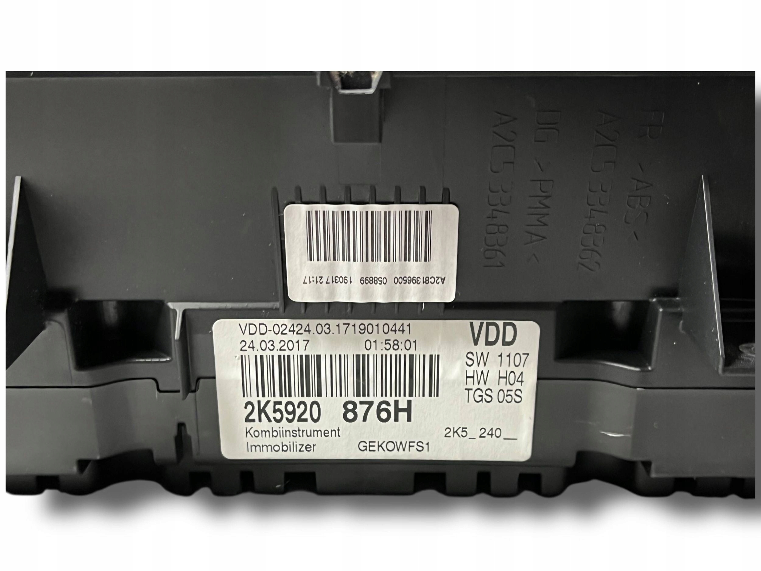 dials dials VW CADDY 2K5920876H A2C99242100 !J