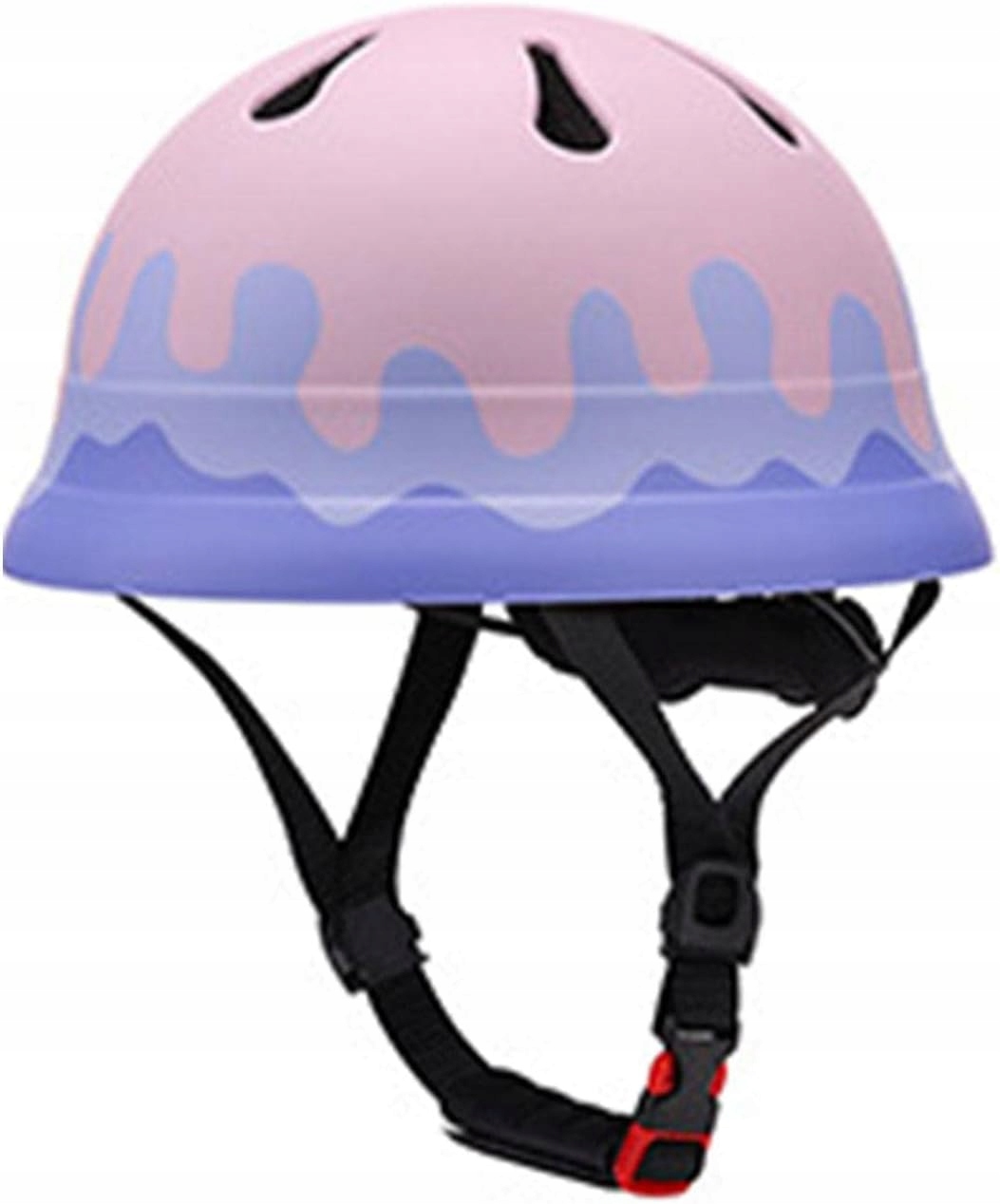 JCrunaway Kask regulowany, wentylowany dla dzieci 48-50cm różowo-fioletowy