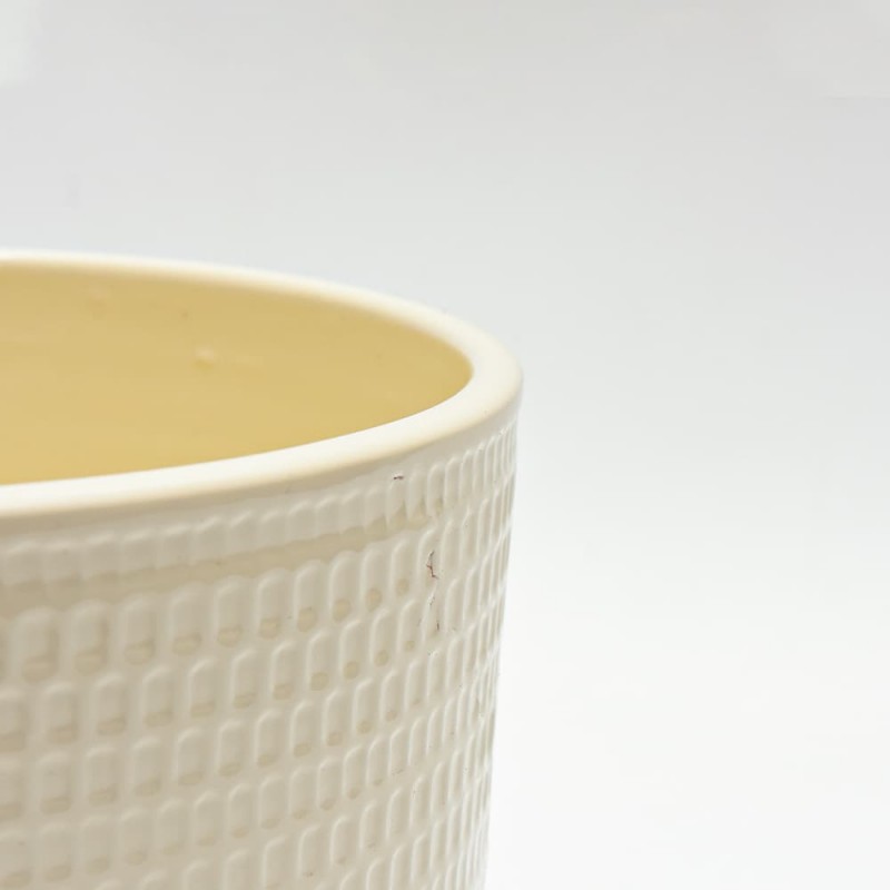 Osłonka Ceramiczna Kafelkowa Kremowa Materiał ceramika