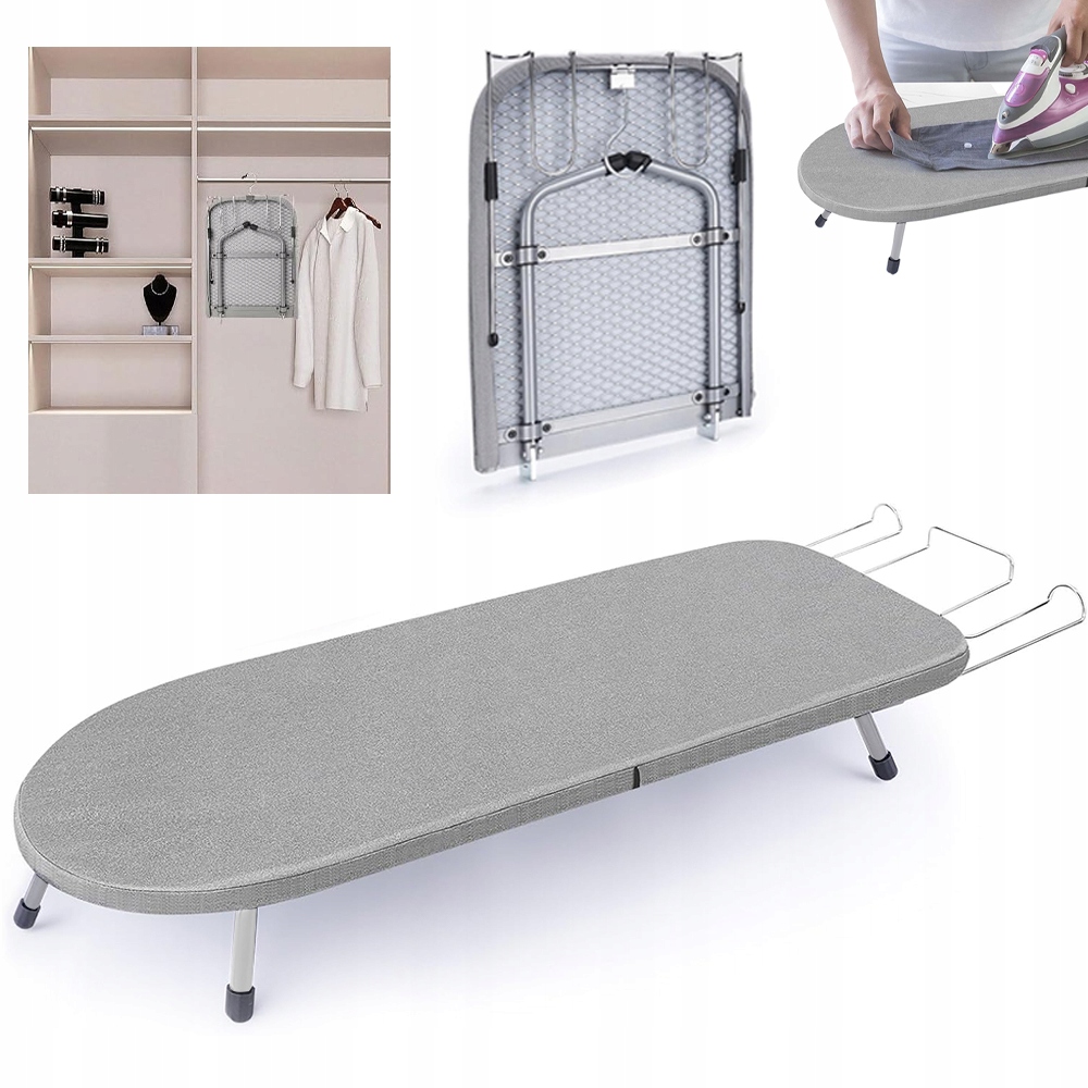 Levně Žehlicí Prkno Na Stole, 4 Skládací Nohy Pro Cestovní Kolej