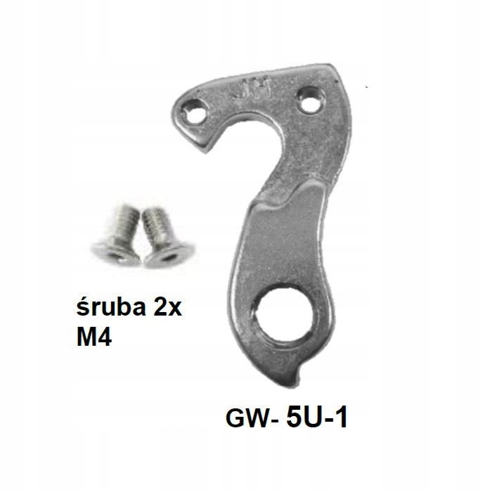 Hak przerzutki tylnej do ramy GW-5u-1