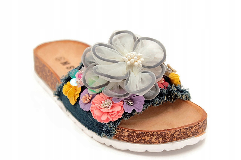 WS1915-11 PROFILOWANE KOLOROWE KLAPKI KWIATY R.38 Oryginalne opakowanie producenta pudełko