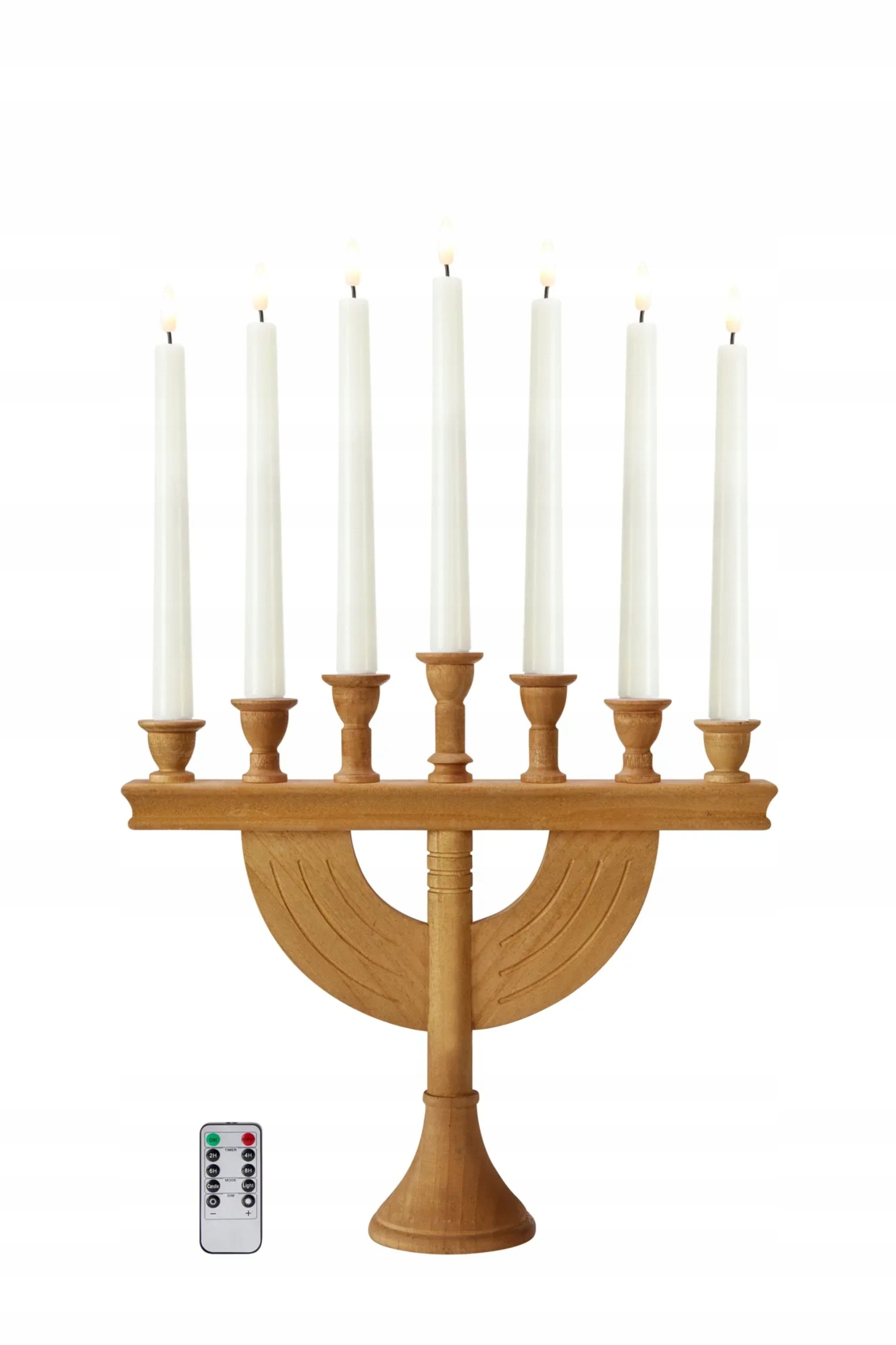 Markslöjd Torpa hnědý adventní svícen na baterie