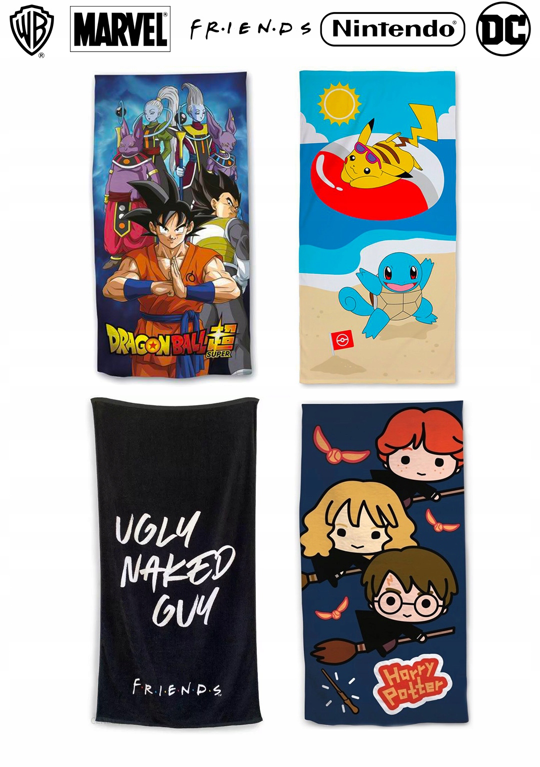 Bawełniany Ręcznik Kąpielowy Pokemon Pikachu Pokeball 140x70CM Szerokość produktu 70 cm