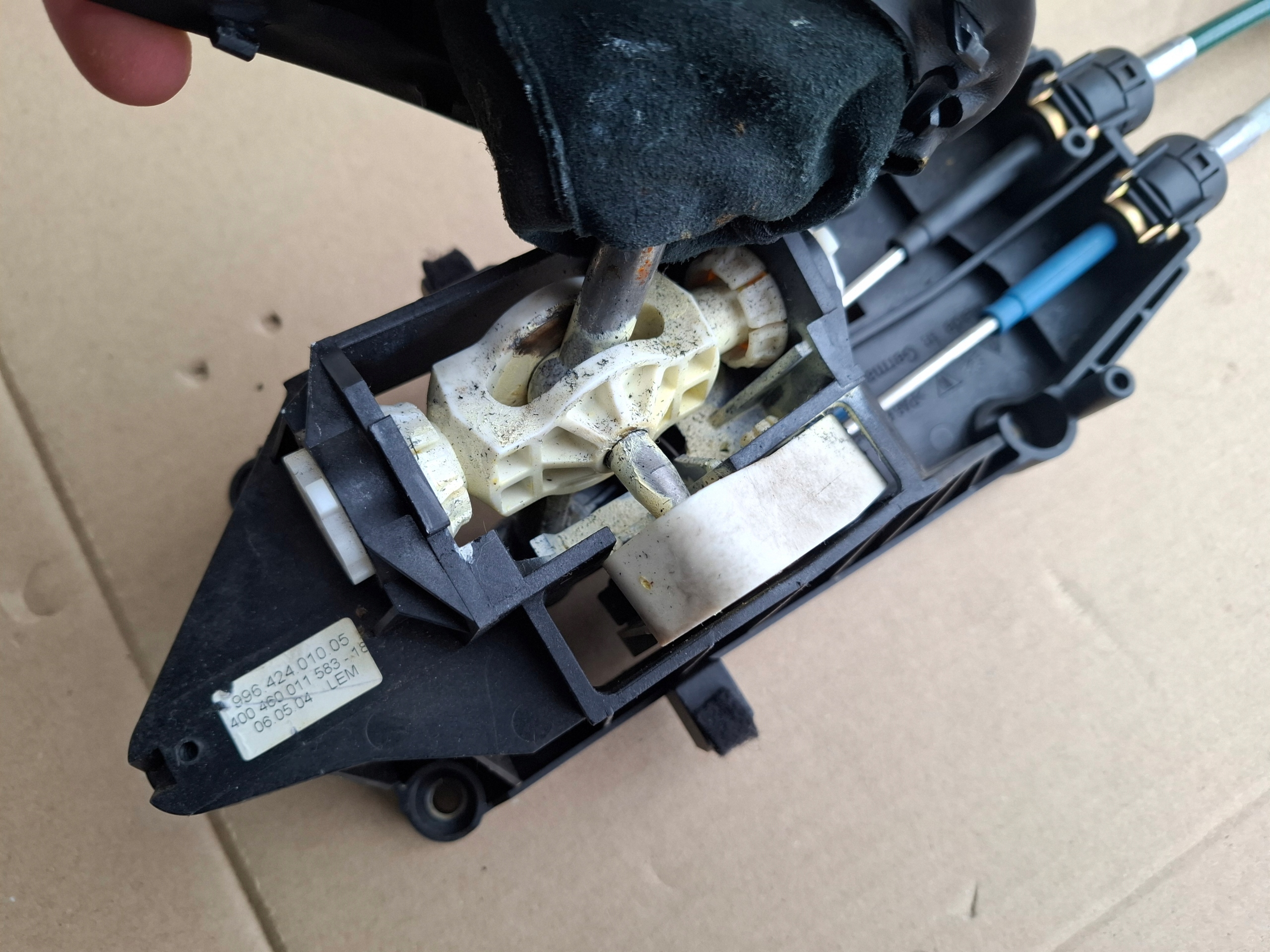 Porsche 996 compartment dzwigni changes of the gear, 6 bieg