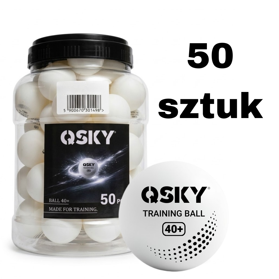 Piłeczki Treningowe Do Tenisa Stołowego 40+ Marki Qsky 50 Sztuk Ping Pong