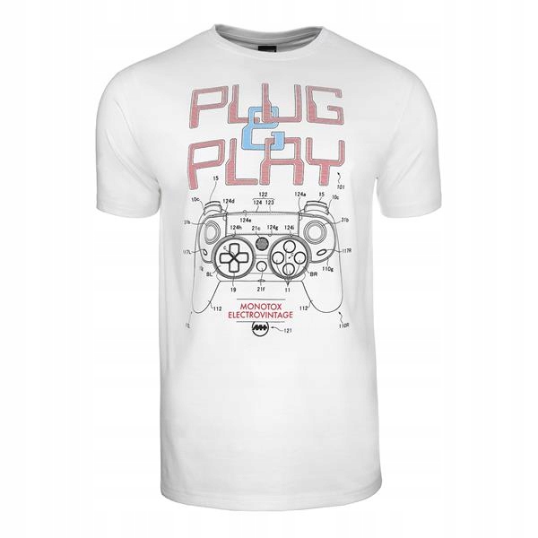 

T-shirt Męski Monotox PLUG20WHITE M