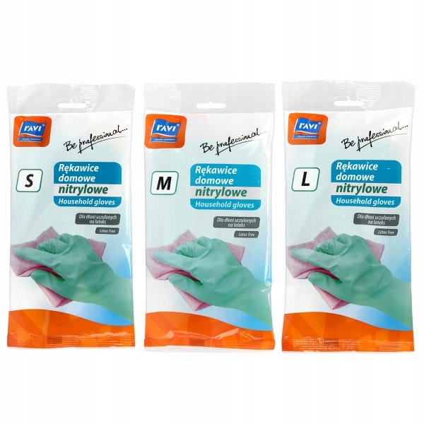 Rękawice domowe nitrylowe S, 1 para