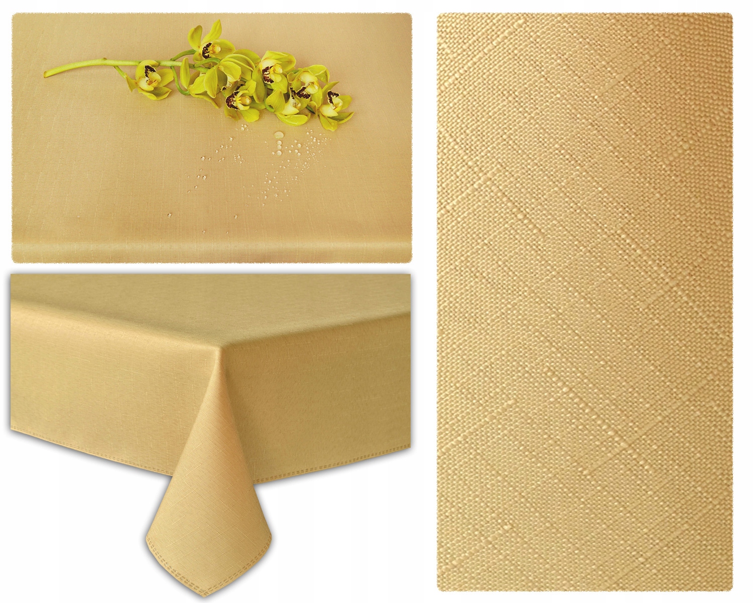 

Obrus Plamoodporny Santa 120X260 CM Beżowy