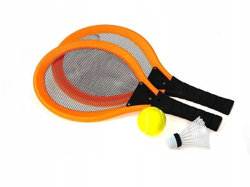 DUŻE RAKIETKI Z LOTKĄ I PIŁKĄ