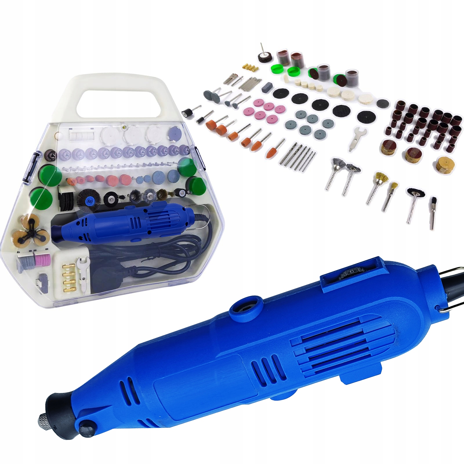 Mini Bruska Frézka Multifunkční Akcesoria Sada 252KS