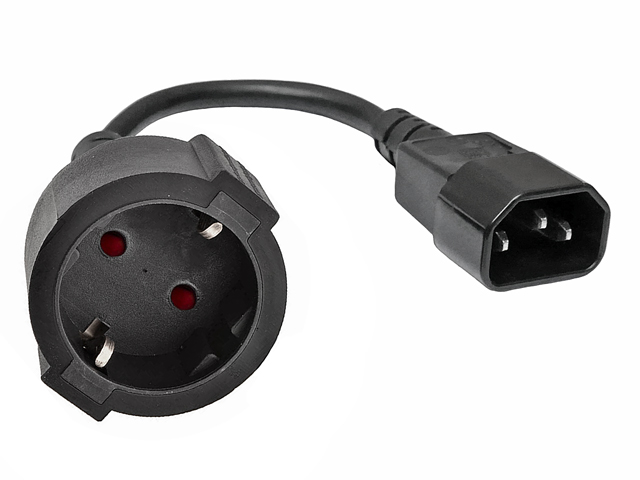 

Adapter zasilania 230V Iec C14-SCHUKO 0.15m