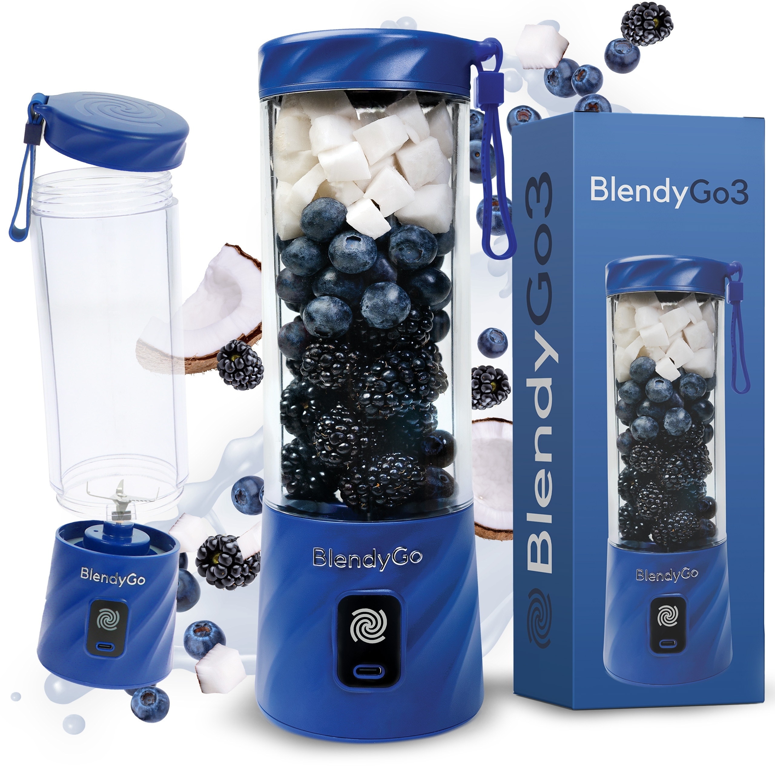 BLENDYGO 3 Blender Smoothie Maker Mini Przenośny USB 550 ml BPA Free — miniatura 10