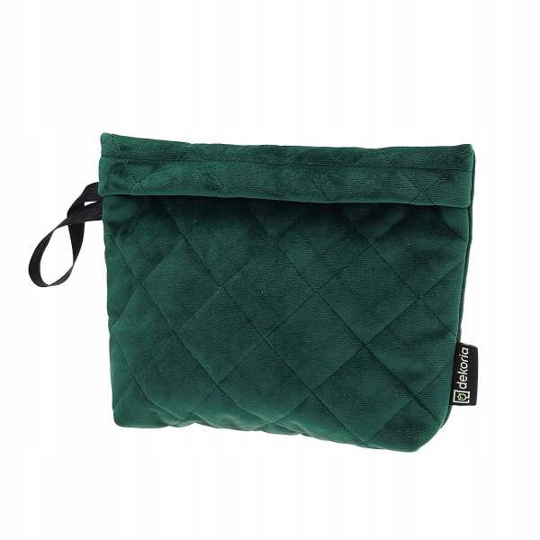 

Dekoria Kosmetyczka - etui Velvet butelkowa zieleń