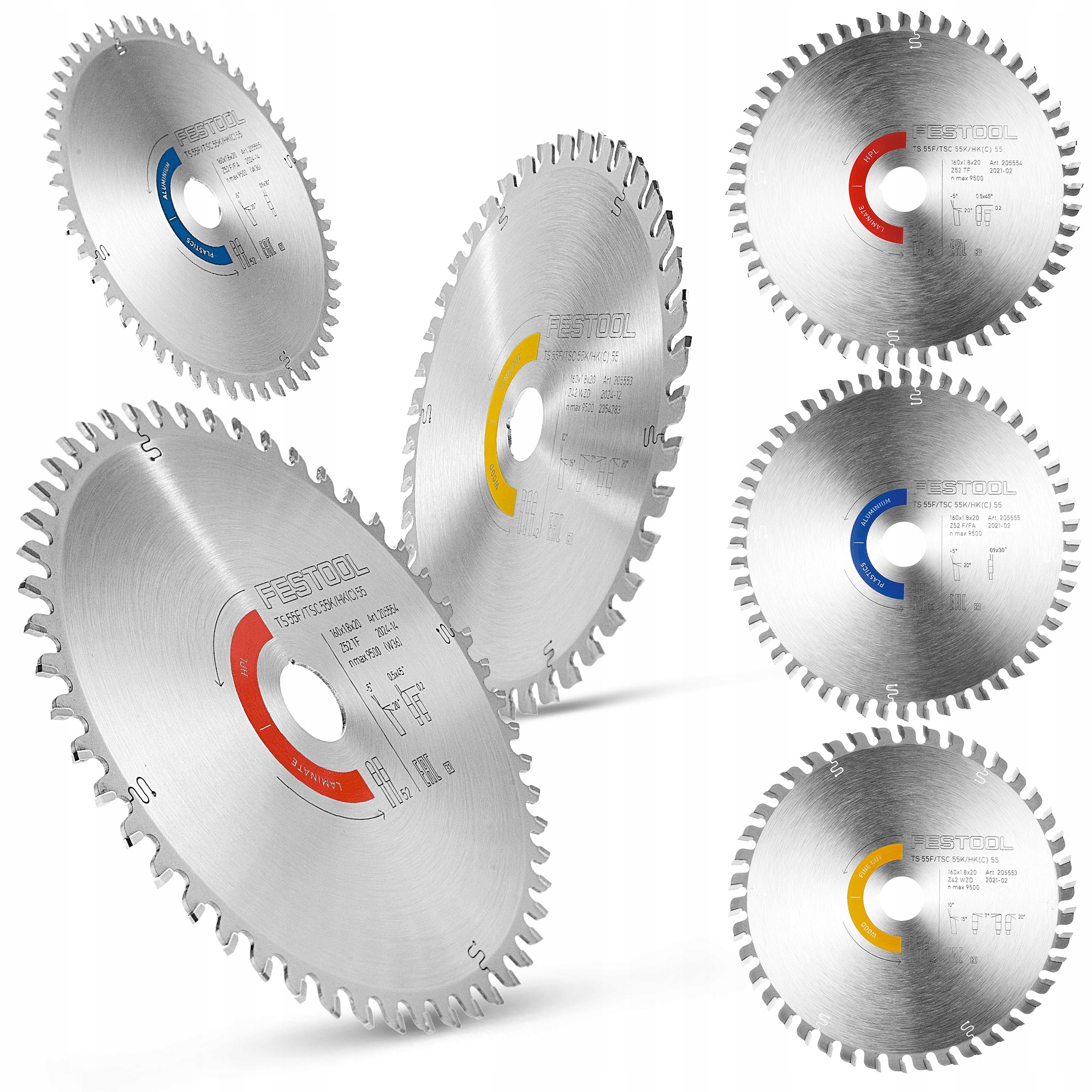 Laminátový Kotouč Na Dřevo Aluminium 160 Festool KSB-SORT/3 Sada 3 Ks