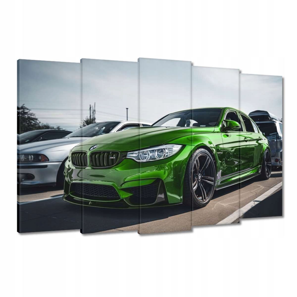 Obrazy 150x95 Sportovní zelené auto