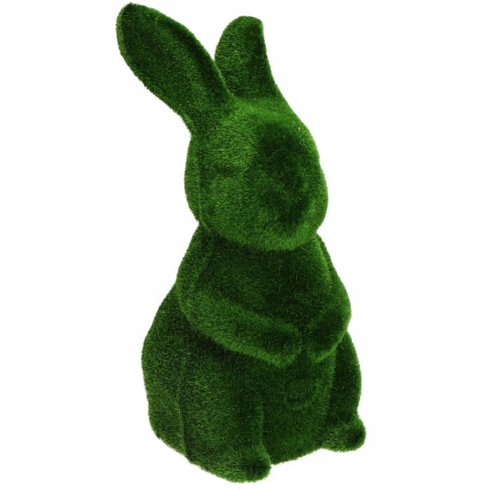 ZAJĄC WIELKANOCNY FLOKOWANY FIGURKA DEKORACYJNA 17