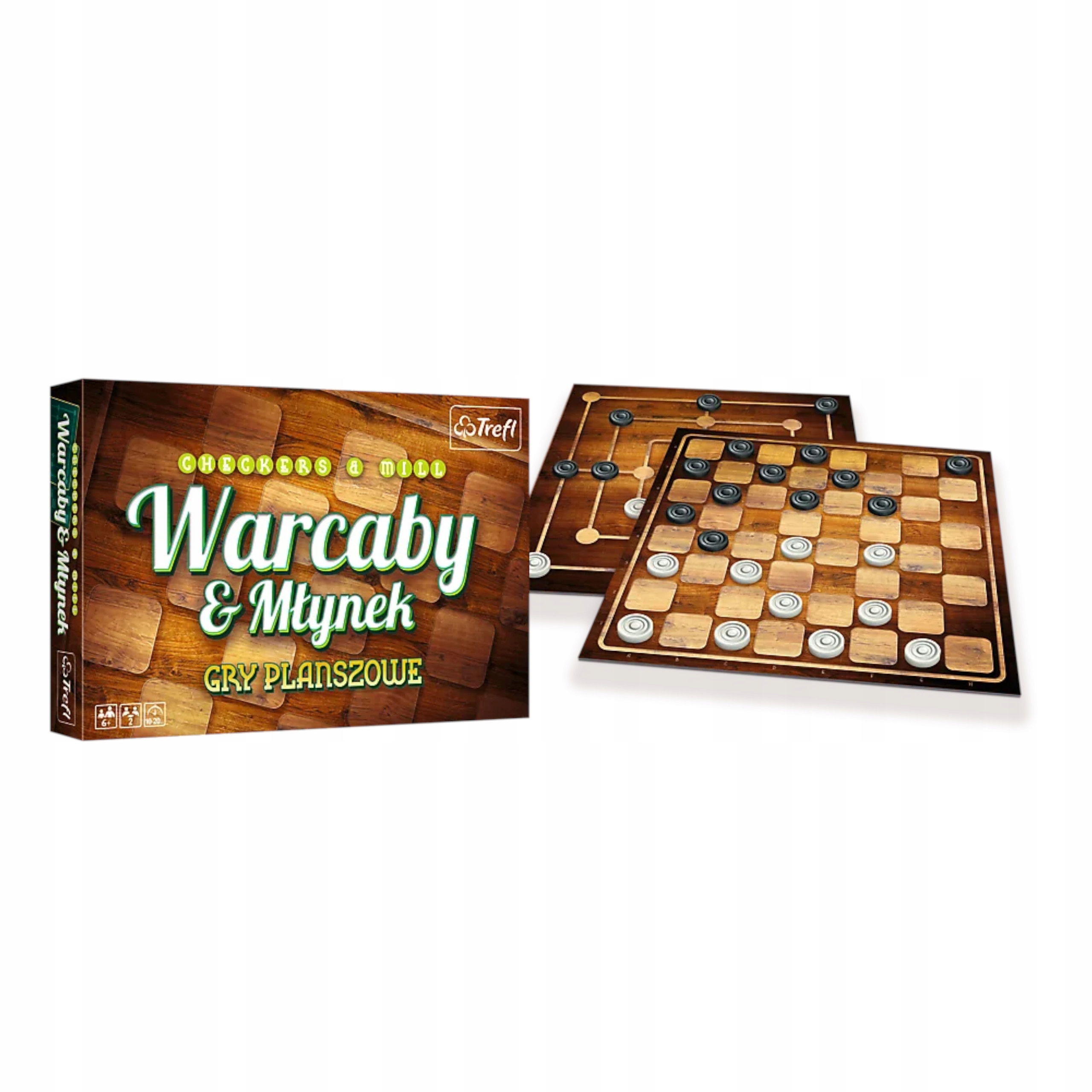 Gry planszowe Warcaby & Młynek Trefl 01681 Producent Trefl