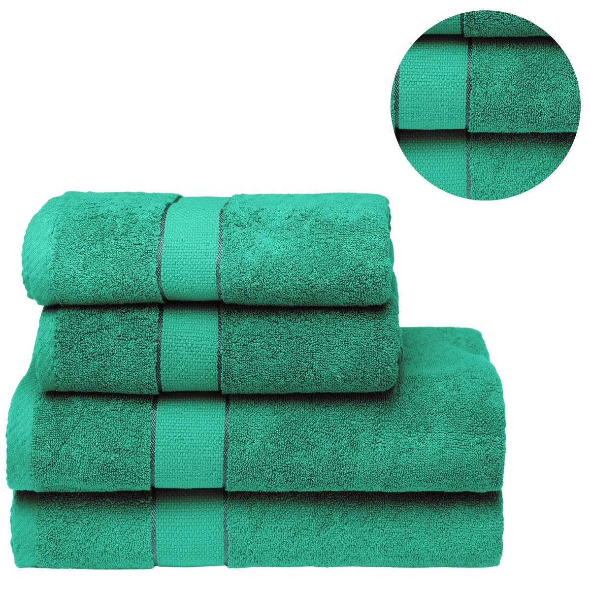 Sada 4 osušek: 2x 70x140 cm, 2x 50x100 cm, bavlna 500 g, sada Spa